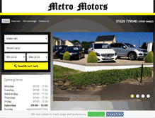 Tablet Screenshot of metro-motors.co.uk